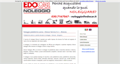 Desktop Screenshot of noleggio-piattaforme.it